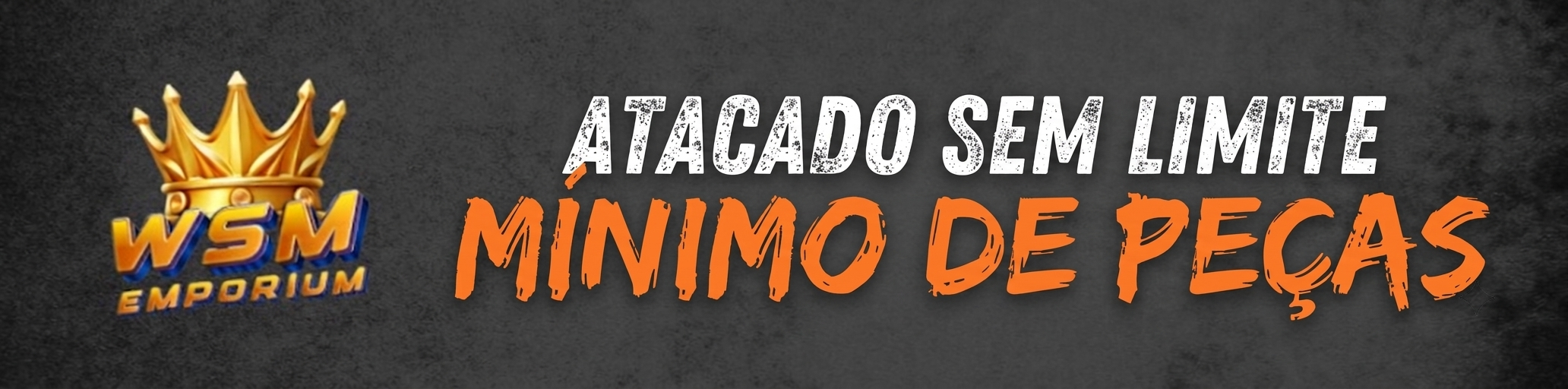 Atacado sem limite mínimo de peças